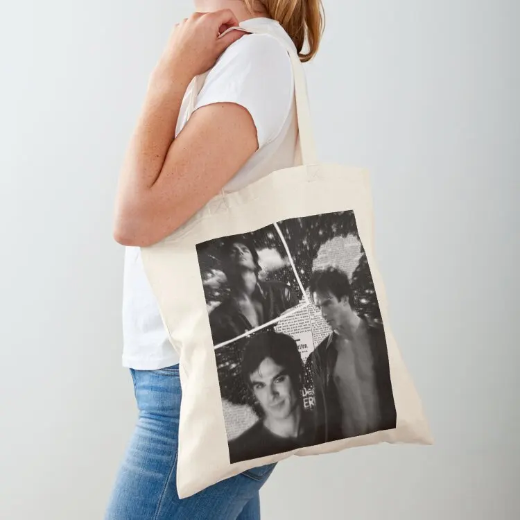 

Ian Somerhalder Aesthetic Tote Bag shopping trolley bag Custom bag Shopper shopper woman