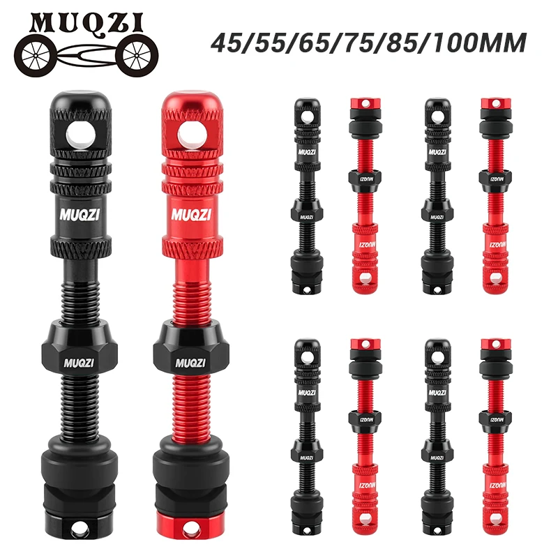 MUQZI 45/55/65/75/85/100 mm Tubeless-Ventil, Fahrrad-Presta-Ventilschaft