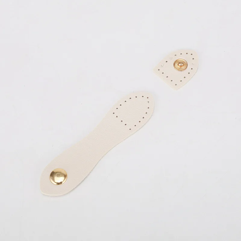 مشبك حقيبة جلد طبيعي مصنوع يدويًا ، مشبك غلق بمشبك للمحفظة ، حزمة بطاقات ، إكسسوارات حقيبة يد سهلة الاستخدام ، جودة عالية ، 1 روض