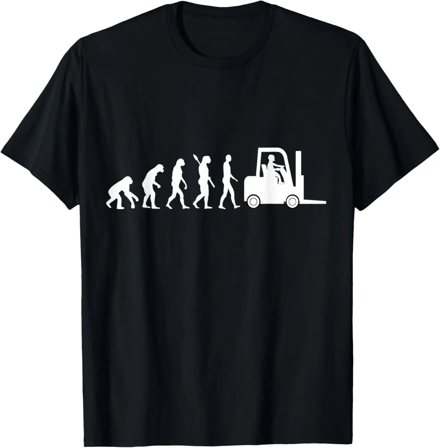 Forklift Driver Fork Hoist Evolution Warehouse Worker TShirt T-Shirt