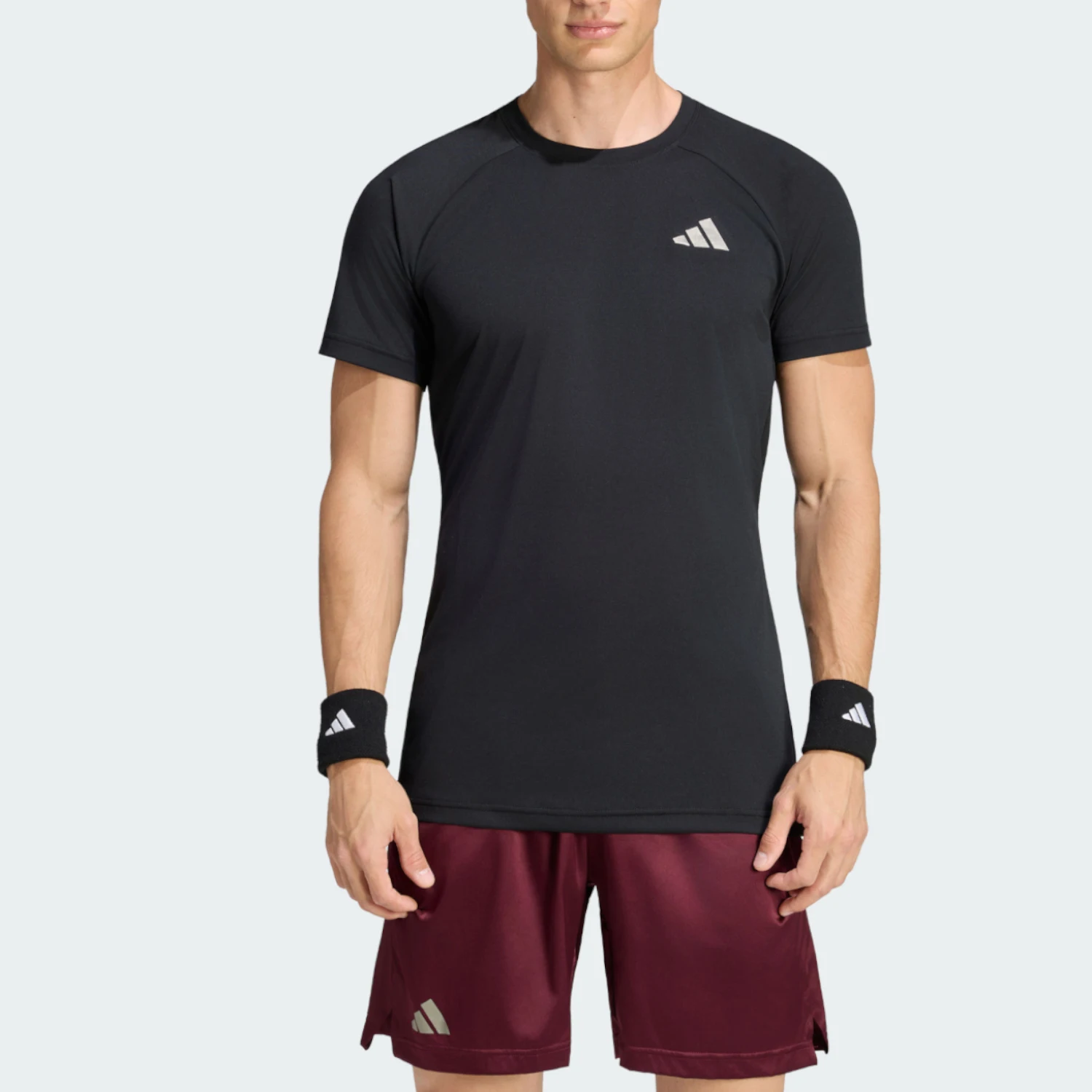 Adidas genuine men's classic breathable fashionable tennis sports short sleeved T-shirt KR0485