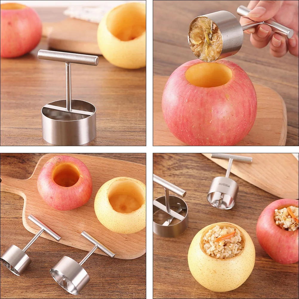 

Stainless Steel Rice Mold Core Remover Corer Tool Fruit Powder Pitter Hole Digger