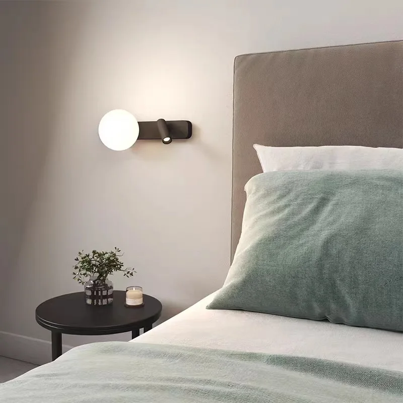 

G9 Reading Wall Lamp with Spotlight Minimalist Living Room Bedroom Bedside Study Lighting Fixtures