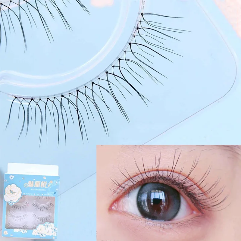 

Япония и Южная Корея V-образные накладные ресницы Моделирование накладных ресниц Натуральные тонкие мягкие U-образные наращивание ресниц Комический глаз