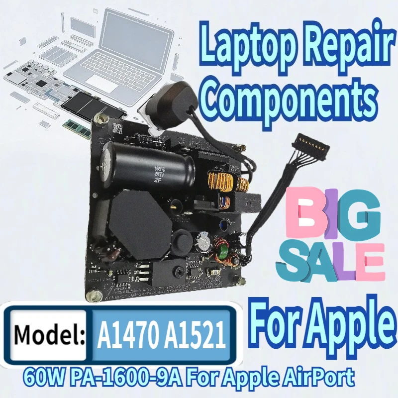 A1521 A1470 Power Supply 60W PA-1600-9A For Apple AirPort Power Supply Board Replacement WiFi Wireless Router