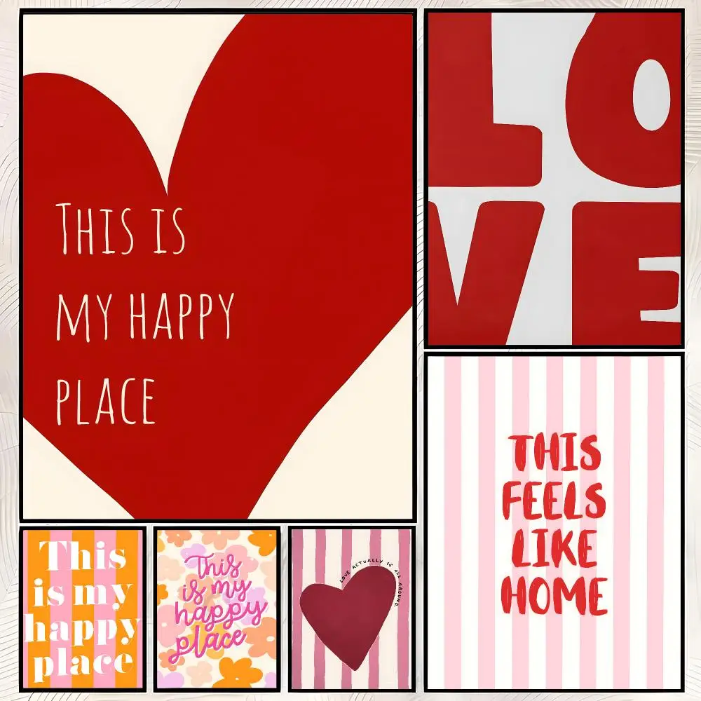 This Is My Happy Place Poster Self-Stick HD PP paper Wall Art Poster, Waterproof Decor for Bedroom, Living Room and Home
