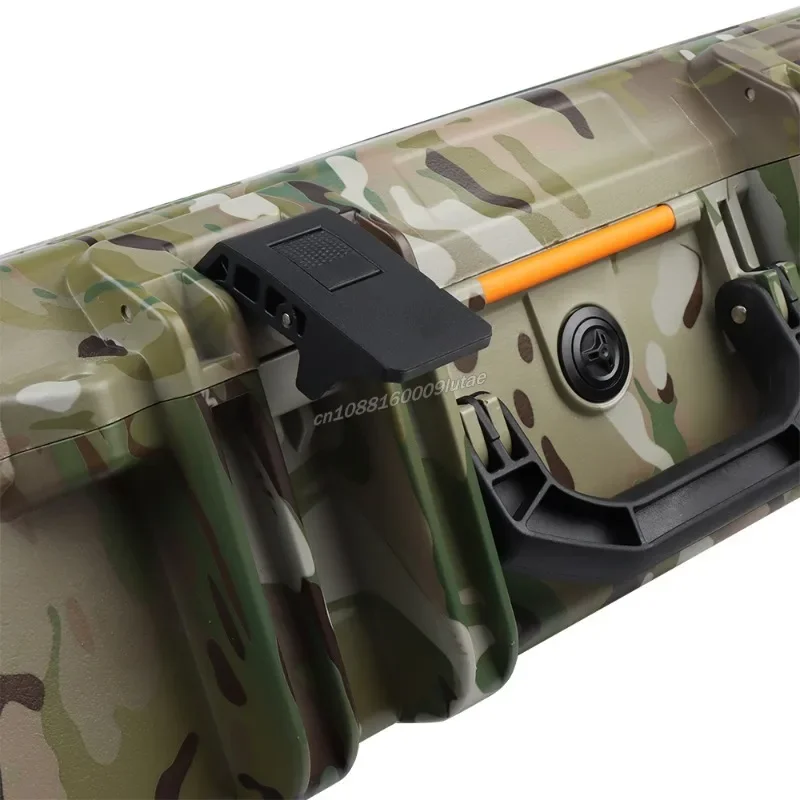 Tactical Storm Safety Case 36.6in Camping Hunting Shooting Outdoor Rifle Tooling Sponge Box Shockproof Anti-theft with Wheels