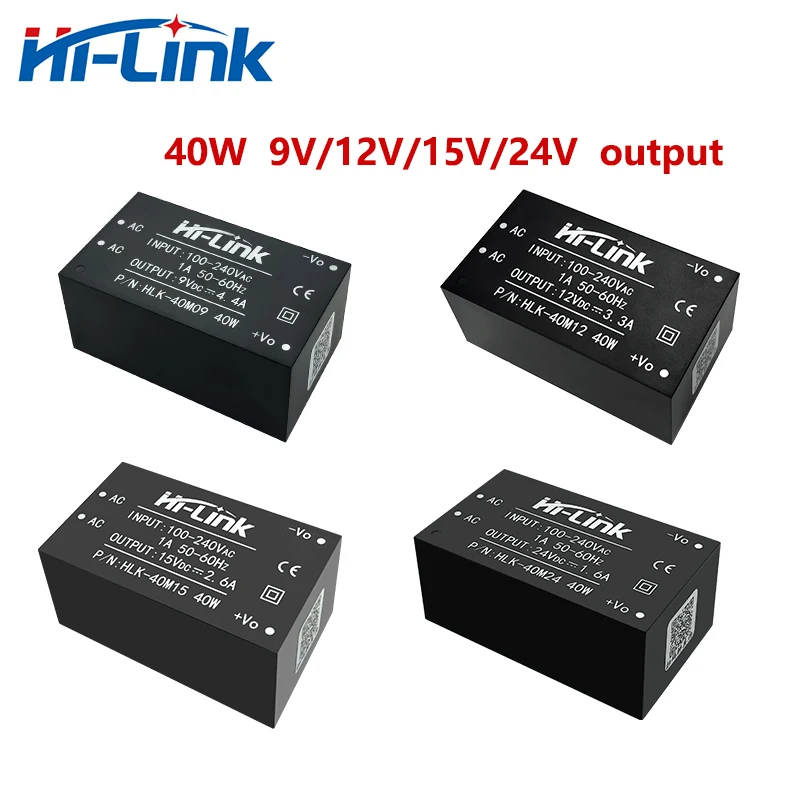 Hi-Link Manfacturer of AC DC Converter Intelligent Module 40W 9V/12V/15V/24V Consumer Electronics 40M09 40M12 40M15 40M24