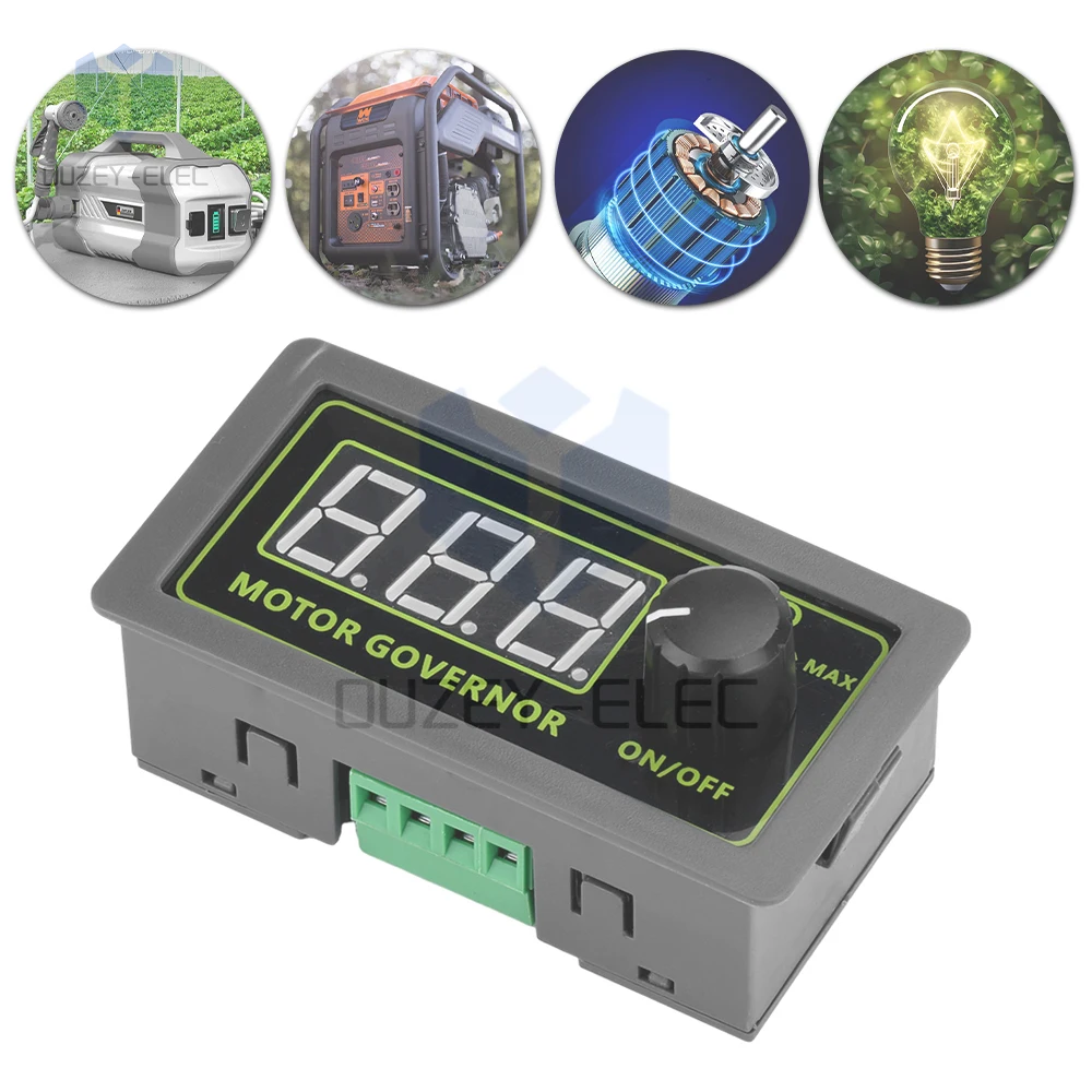 Controle Remoto Display Digital PWM Escova Motor Controlador de Velocidade, Dever Frequência Ciclo DC, 12V, 24V, 60V, 200W, 600W