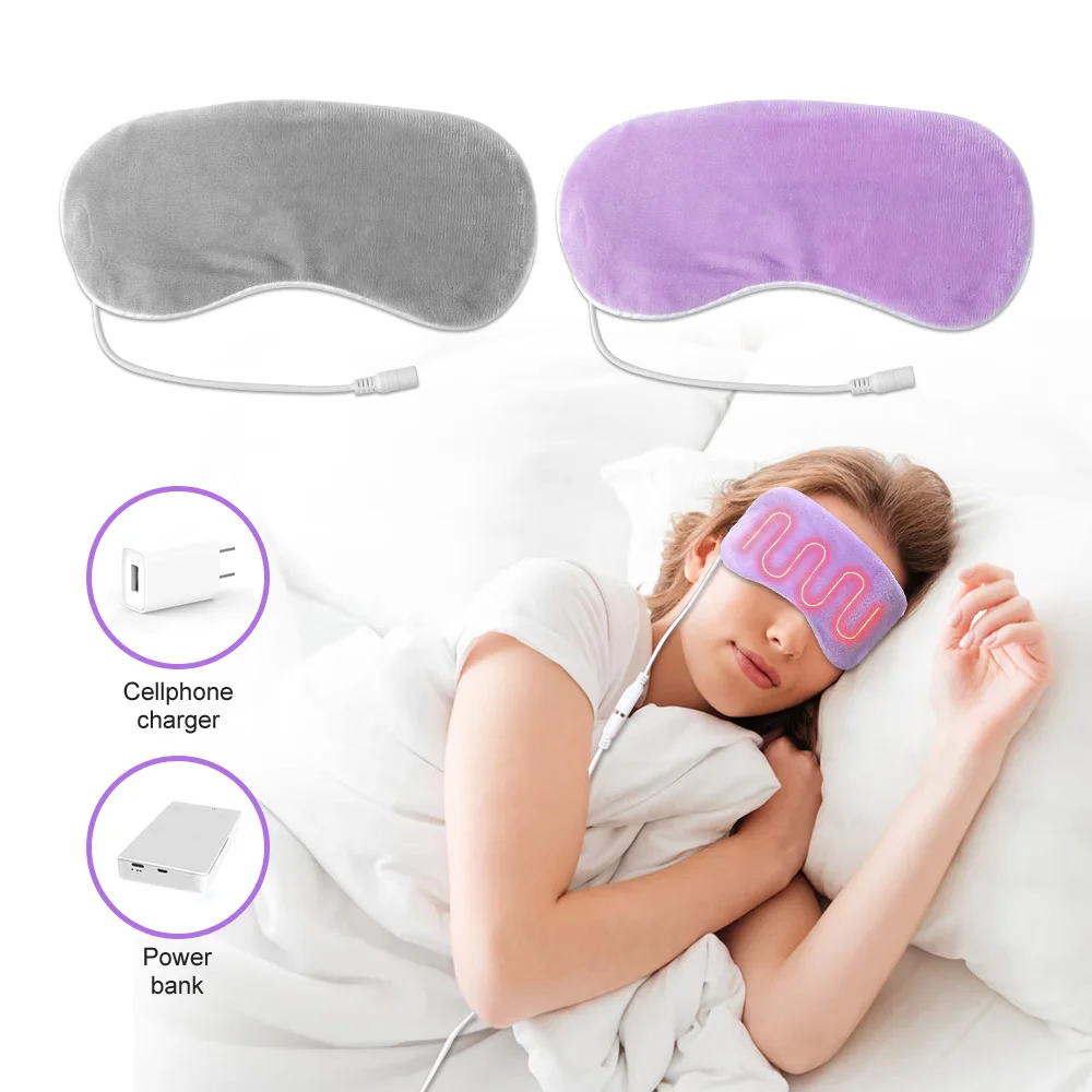 USB Heating Steam Eyeshade Sleeping Eyes Mask Travel Rest Eyeshade Mask Eye Relax Anti Dark Circle Eye Patch Fatigue Relief