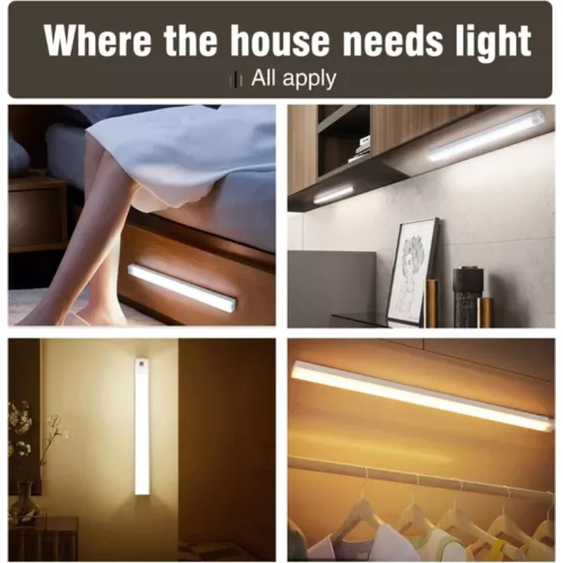 wardrobe mobile light with sensor  2-piece wall light