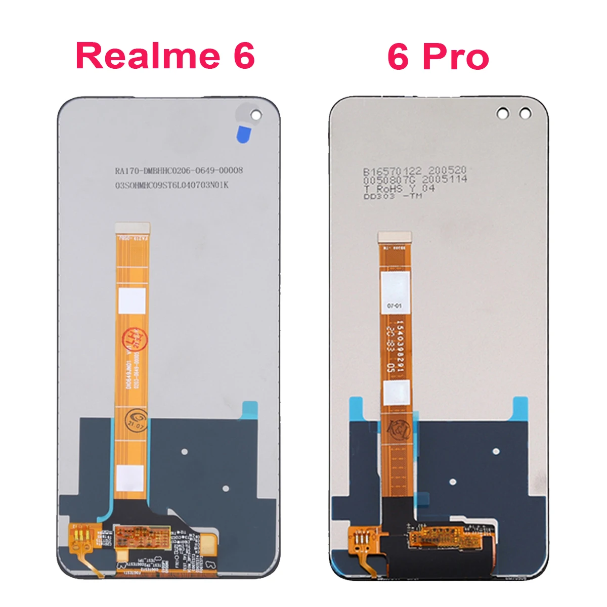 For Realme 6 Pro 6Pro RMX2061 RMX2063 LCD Display Screen Touch Digitizer With Frame For OPPO Realme6 RMX2001 LCD