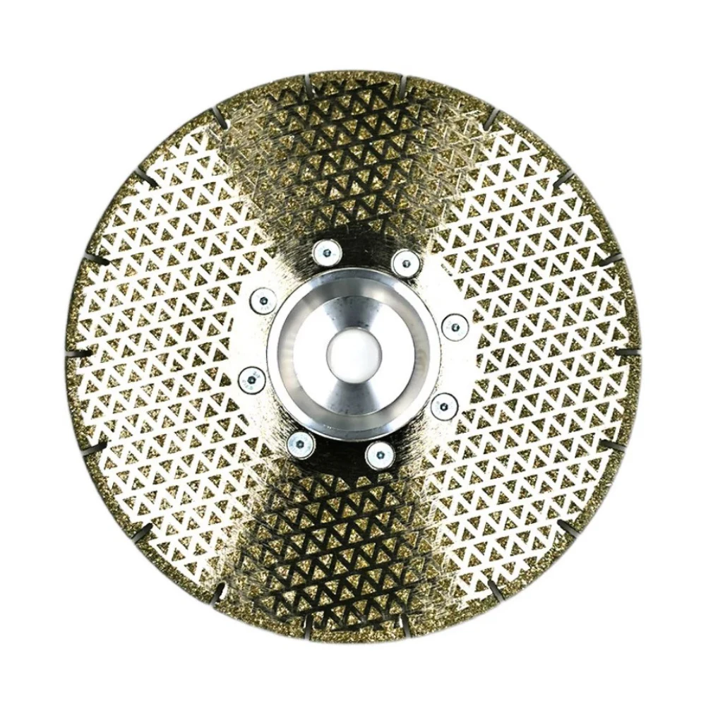 Electroplated Diamond Saw Blade 230mm 40 Grit for Marble Ceramic Tile Glass Stone Cutting, 22.23mm Arbor Angle Grinder Disc