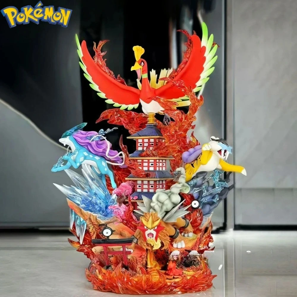 

Аниме-фигурки Покемонов: Райку/Суикун/Энтеи/Хо-О, коллекционные модели из ПВХ, игрушки для детей, подарки, 38 см/14,96 дюйма