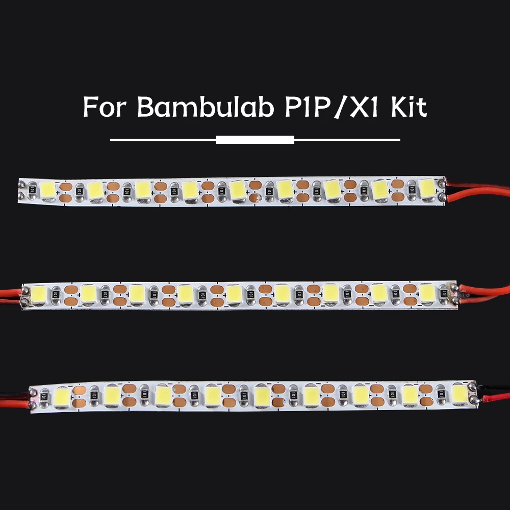 FYSETC LED Lights Strip For Bambu lab P1P X1 IP44 Waterproof Lighting Lamp For Bambulab 3d Printer accessories