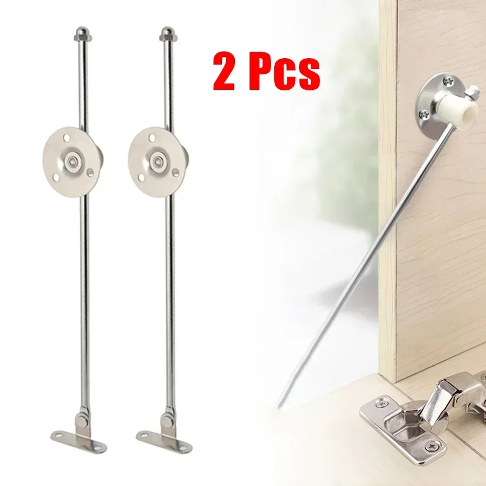 Support Hinges Flat Door Arm 2pcs For Lift Up Stay Hinge Tools Set 230mm Furniture Hardware Silver Wear-resistant