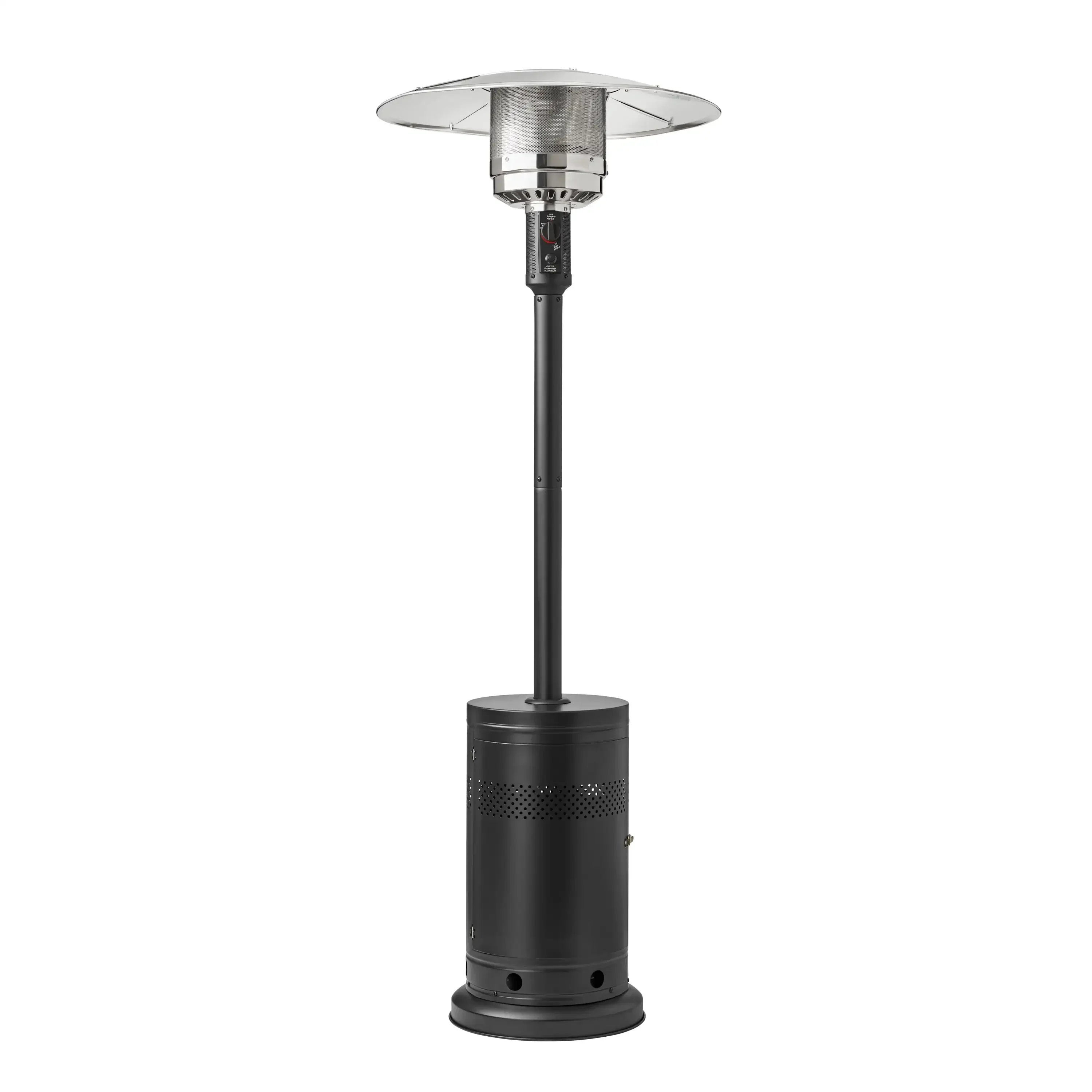 48,000 BTU Propane Gas Outdoor Freestanding Metal Patio Heater, Black