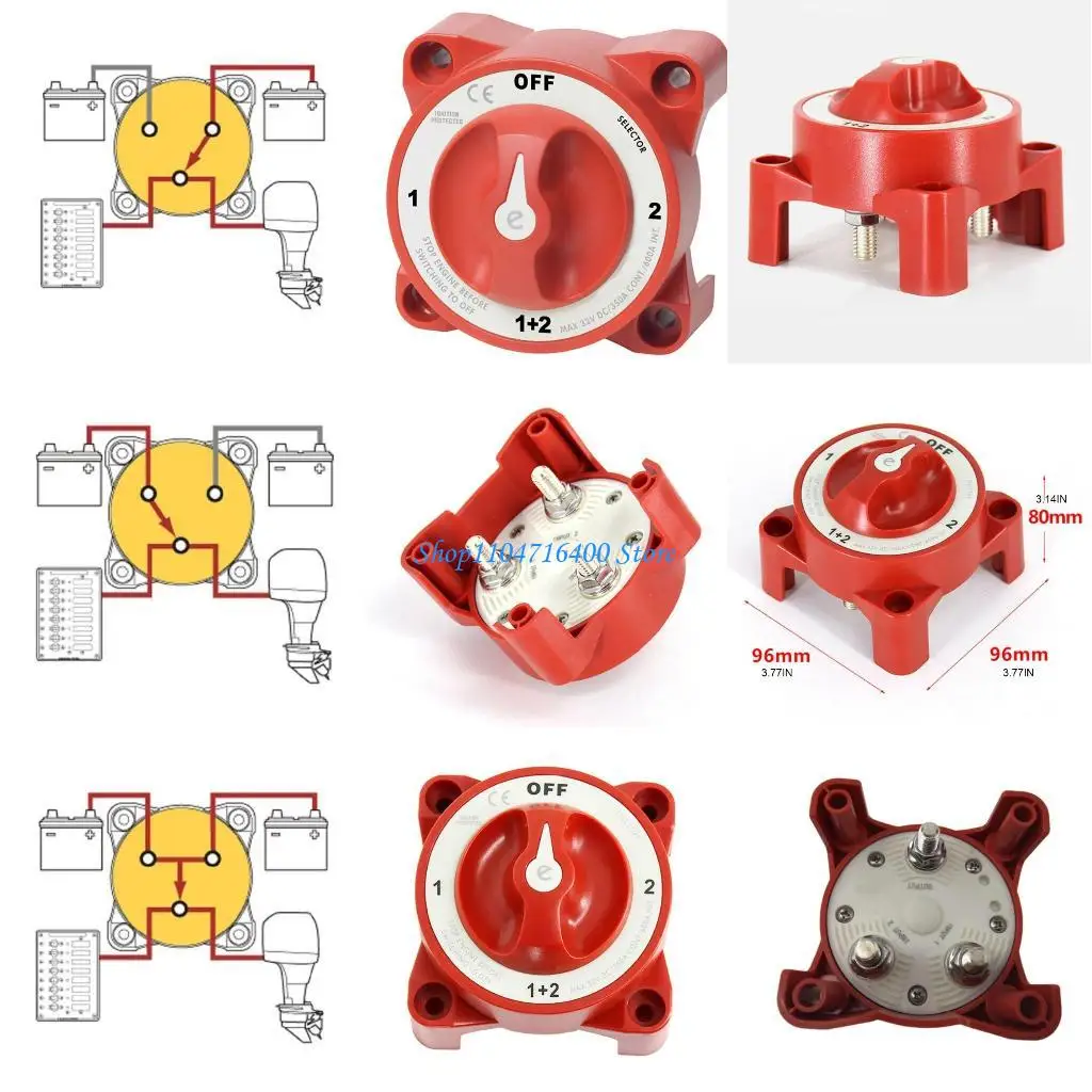 

y1gd 4-speed 32V 350A Battery Disconnect Switch Batteries Main Switch Isolator Cut Off Power Disconnection for Marine Yacht