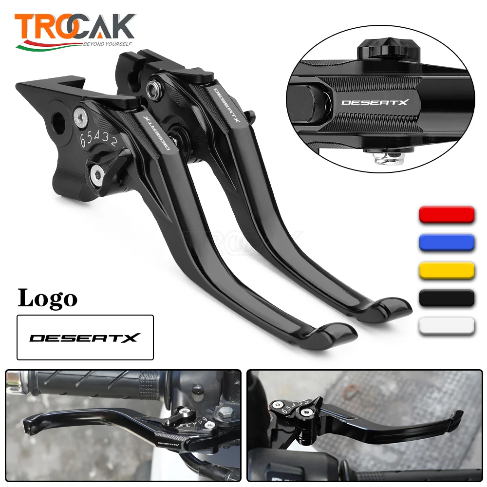 

Высококачественные короткие рычаги тормоза и сцепления CNC для мотоциклов Ducati Desert X 2023-2025 и Desert X Rally 2025