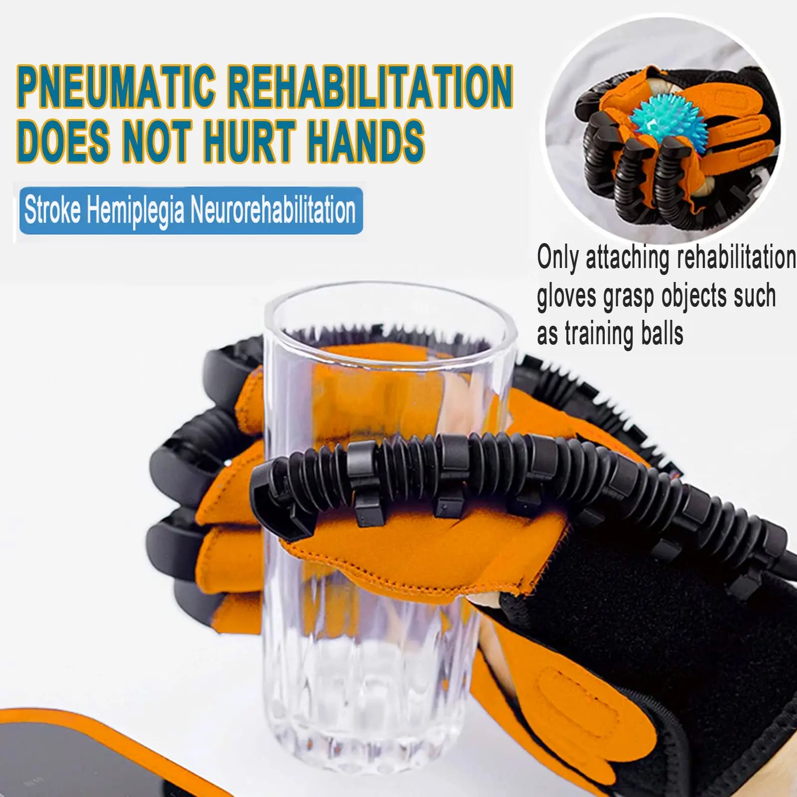 Finger And Hand Function Rehabilitation Train Equipment For Patients With Arthritis Or Stroke Hemiplegia Rehabilitation Gloves