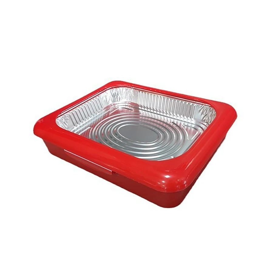 

Сервировочный поднос для еды, штабелируемые алюминиевые держатели для сковородок, контейнер для еды, изоляционный ланч-бокс, подносы из алюминиевой фольги, прямоугольные