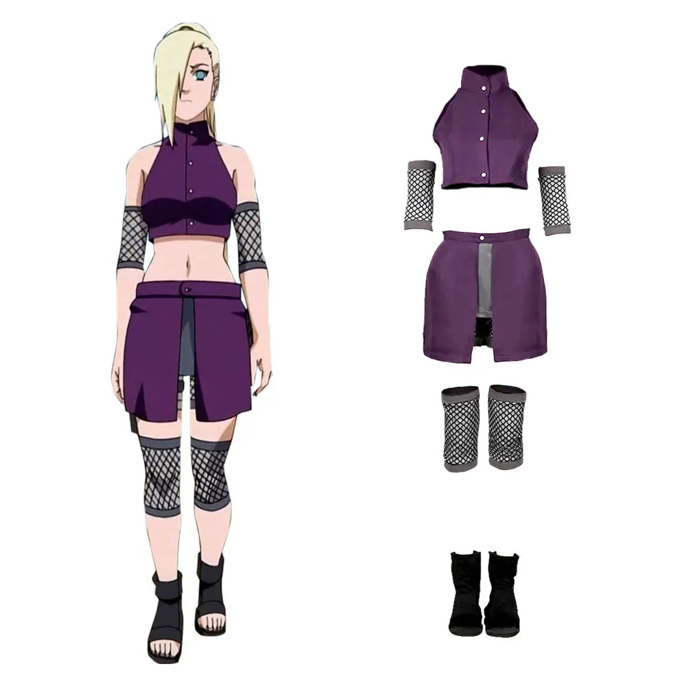 

Ninja Yamanaka Ino's Cosplay Costume Female Attire From The Shippuden Series Yamanaka Ino Cosplay Dress