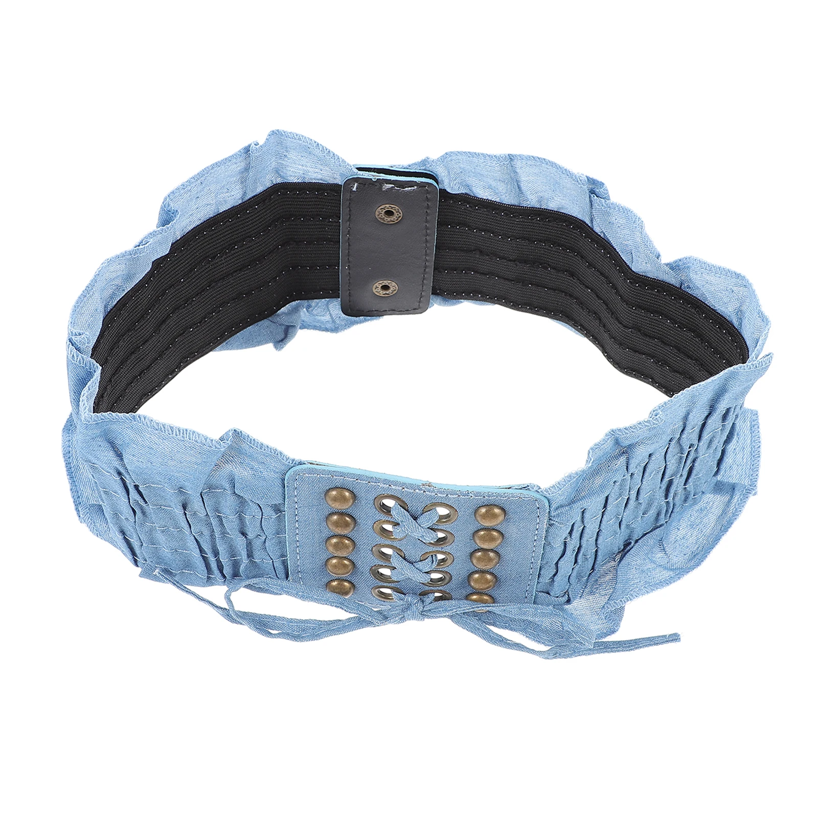 

Stylish Elastic Bandage Girdle Macrame Denim Waist Girdle Adjustable Waistband For Women Party Decor Denim Waistband