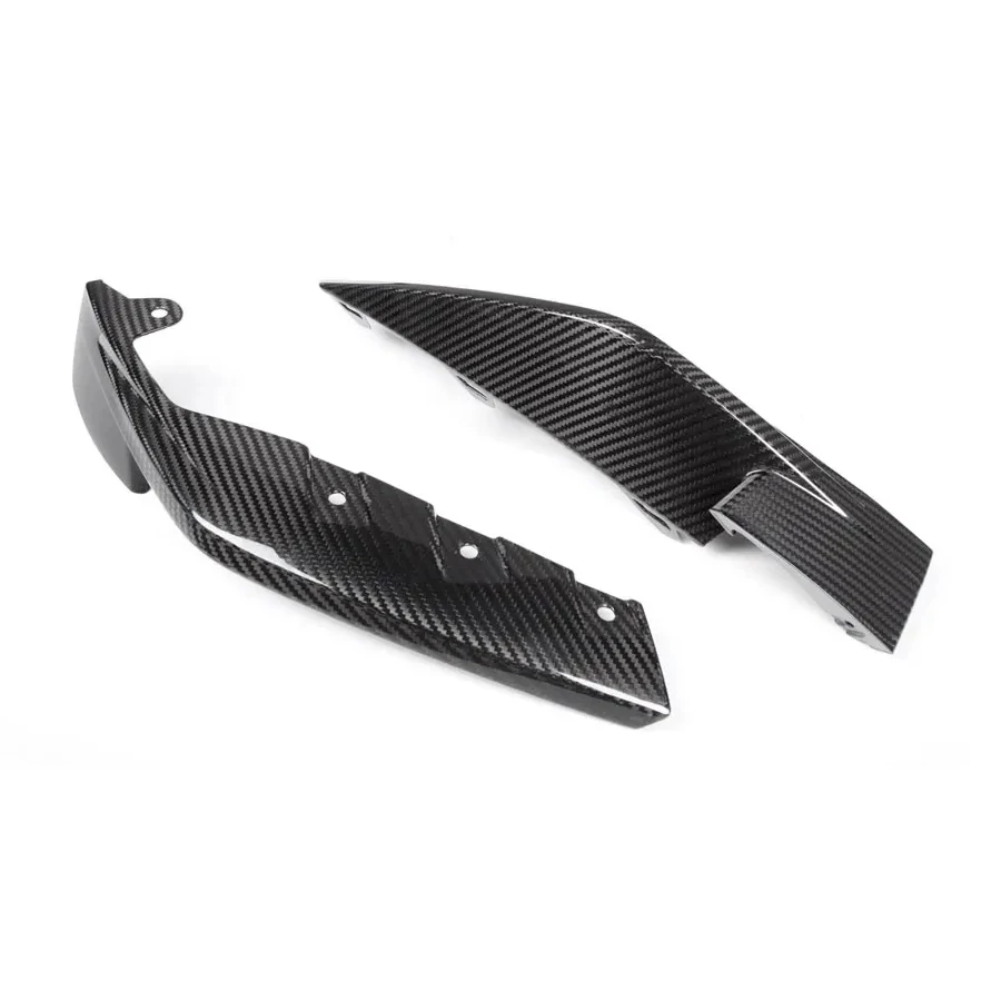 For BMW M3 G80 M2 G82 G83 2021+ Carbon Fiber wrap angle Car Front Bumper Splitter Corner Trim Cover Front Chin Upgrade body kit