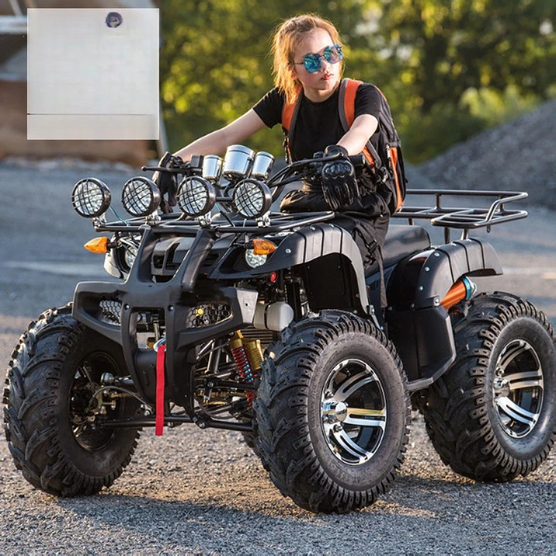 

200CC Engine ATV, 4x4 Automatic Transmission All-Terrain Vehicle with Electric Start, Load Capacity for Mountain