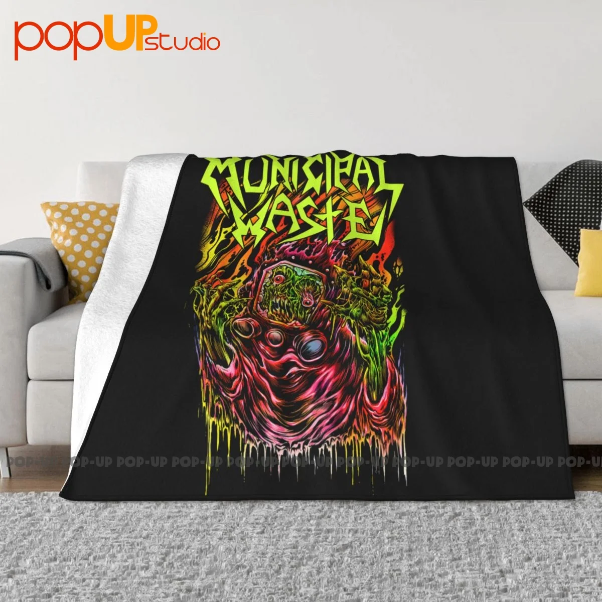 Municipal Waste Cd Lgo Skinner Mw P-499 Blanket Shaggy Textile Four Seasons Sofa Dedicated Sleeping Sheets