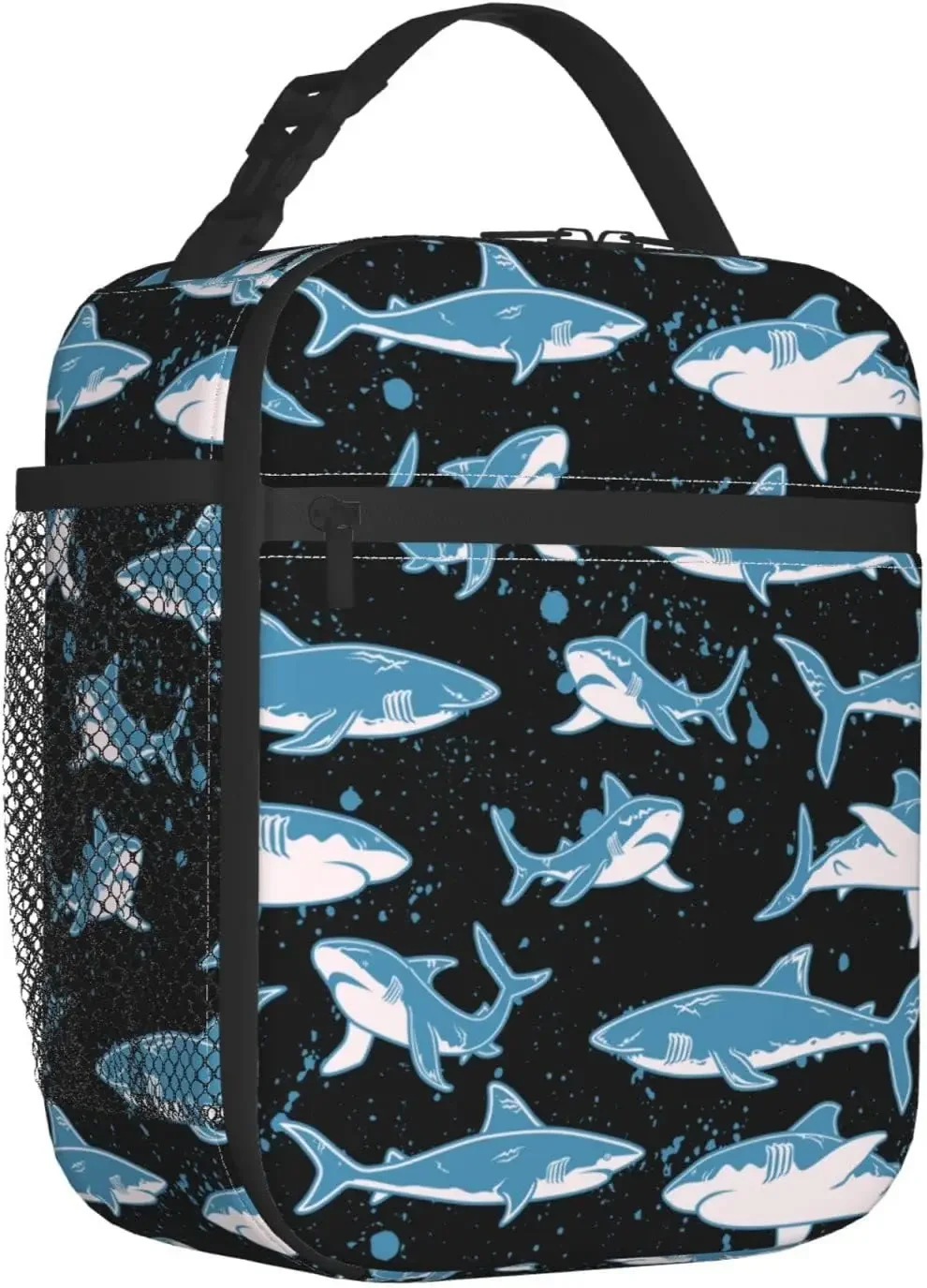 Shark Thermal Lunch Bag for Teens Kids Leakproof Cooler Tote Bags Reusable Insulated Lunch Box for Office School Picnic Travel