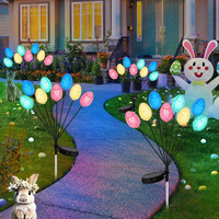 6/8 LED Egg Solar-Powered Lights Garden Light Warm White Color Outdoor Decorative Lamp Yard Pathway Lawn Lights 107