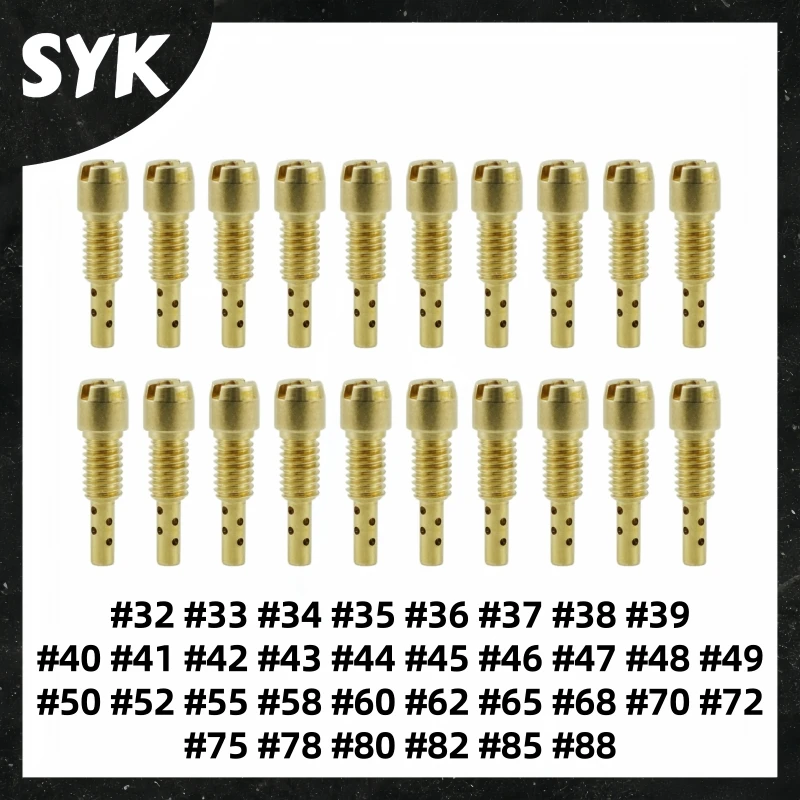 For Yamaha Motorcycle Taikai/TK Carburetor Pilot/Slow Jet For JOG100 TK100 TK125 J0G SUV SRZ150 YM150 Etc.