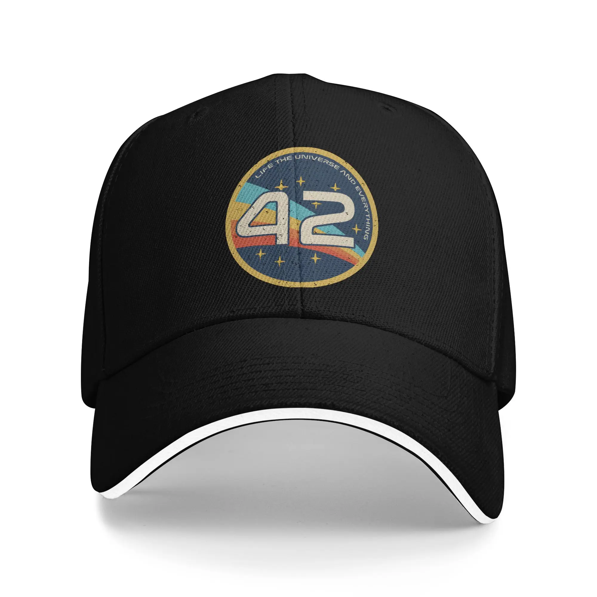 Casual dont panic 42 The Answer To Life The Universe And Everything Douglas Adams  Baseball Cap Unisex Style Headwear