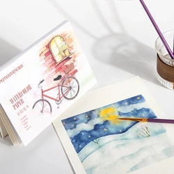 POTENTATE 12 Sheets Watercolor Sketchbook 300GSM Water Color Drawing Paper Book Students Draw Paper Art Supplies For Artist