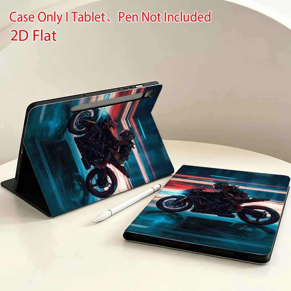 Cool motorcycle graphics For Samsung Galaxy Tab S11 S10 S9 S8 S7 S6 A9 A8 A11 Lite FE Plus Pen Tray Tablet Case Soft
