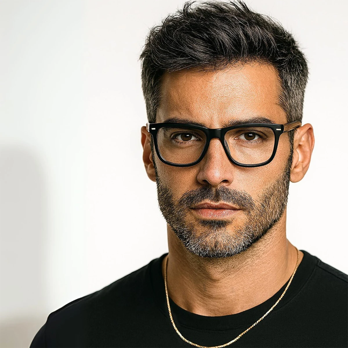 Imitation Wood Design Auto Focus Reading Glasses for Men Rectangle Plastic Frame Male Smart Presbyopic Eyeglasses L73