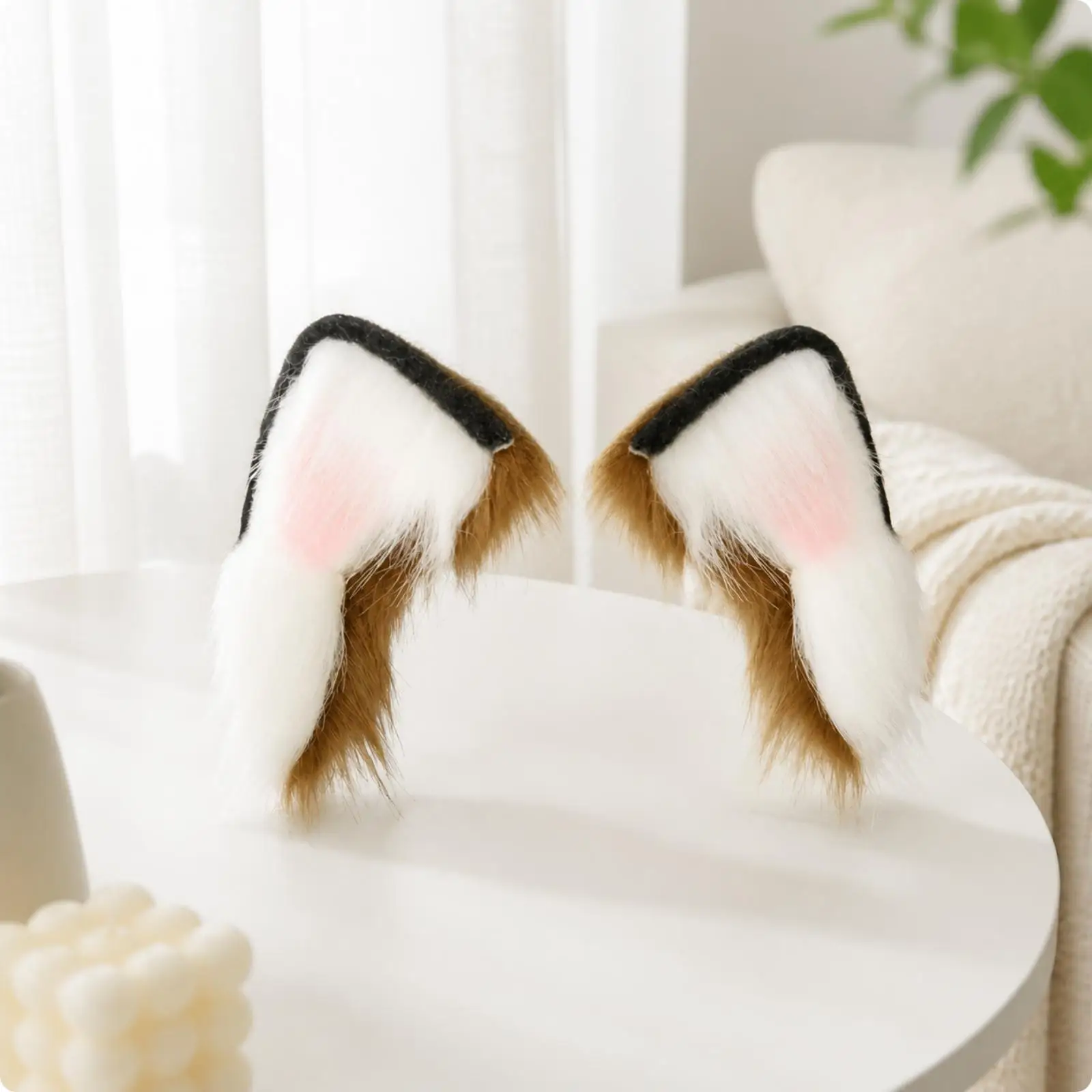 Plush Cat Ear Headband with Mechanical Motion for Cosplay and Festival Dress Up Accessory