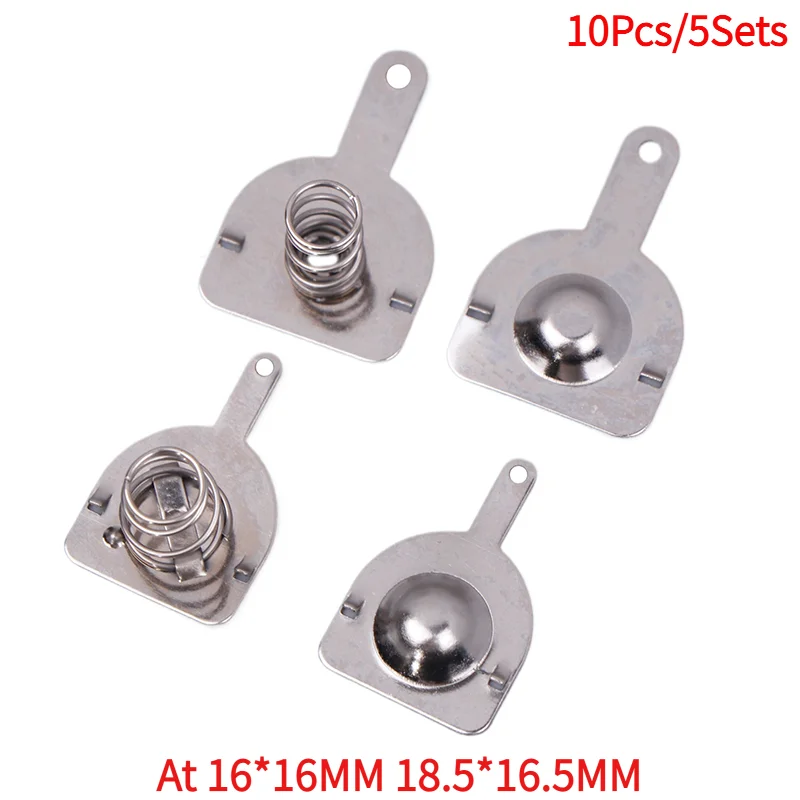 10PCS 16*16MM 18.5*16.5MM Spring Contact Sheet Battery Box Positive And Negative Single Bipolar 18650 Battery Sheet.