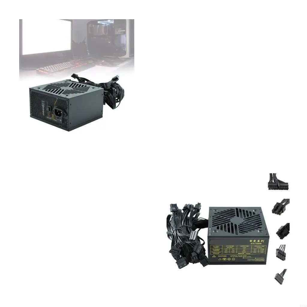 

LXAA 1000W PC Power Supply Gaming Source Desktop Computer Power Supply 180-240V