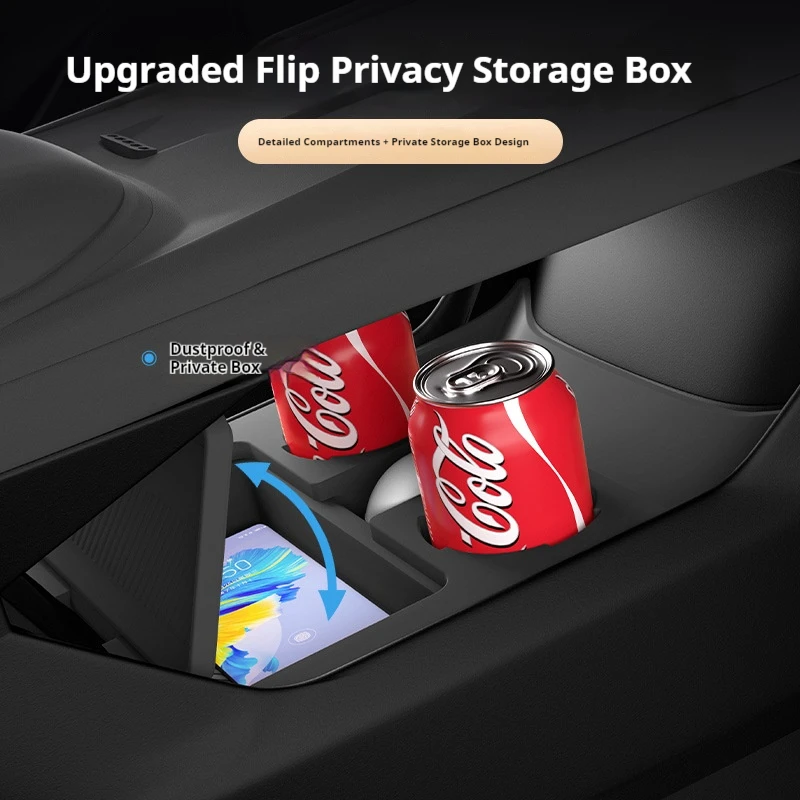 Adequado para caixa de armazenamento azul profundo s07 com material de silicone no nível inferior do painel de controle central acessórios do carro