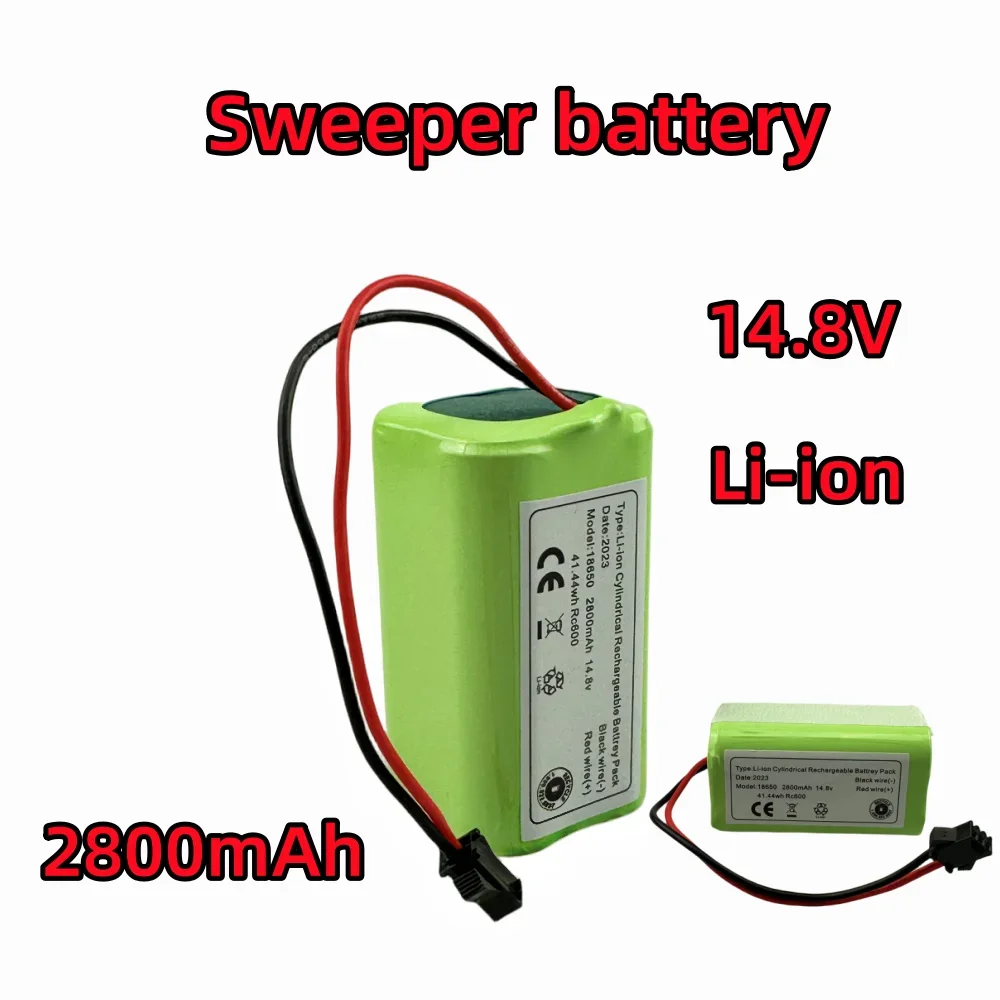 

18650 4S1P 14.8V 2800mAh Lithium Ion Battery,For Cecotec Conga 1390 1490 1590 Gutrend Echo 520 Vacuum Cleaner Robot