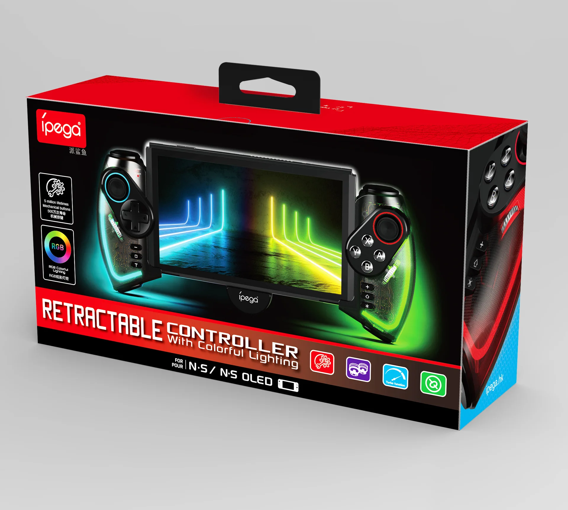 PG-SW777 Wireless RGB video game controller For Nintend switch OLED continuous motion vibration controller game accessories