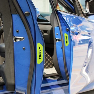 4 adet uyarı, güvenlik bağlantı noktası araba çıkartmaları, yansıtıcı, nissan qashqai için j10 j11 x-trail t31 t32 başladı tiida pathfinder murano not En çok satılan 12, tiida çerçeveleri-no. 11