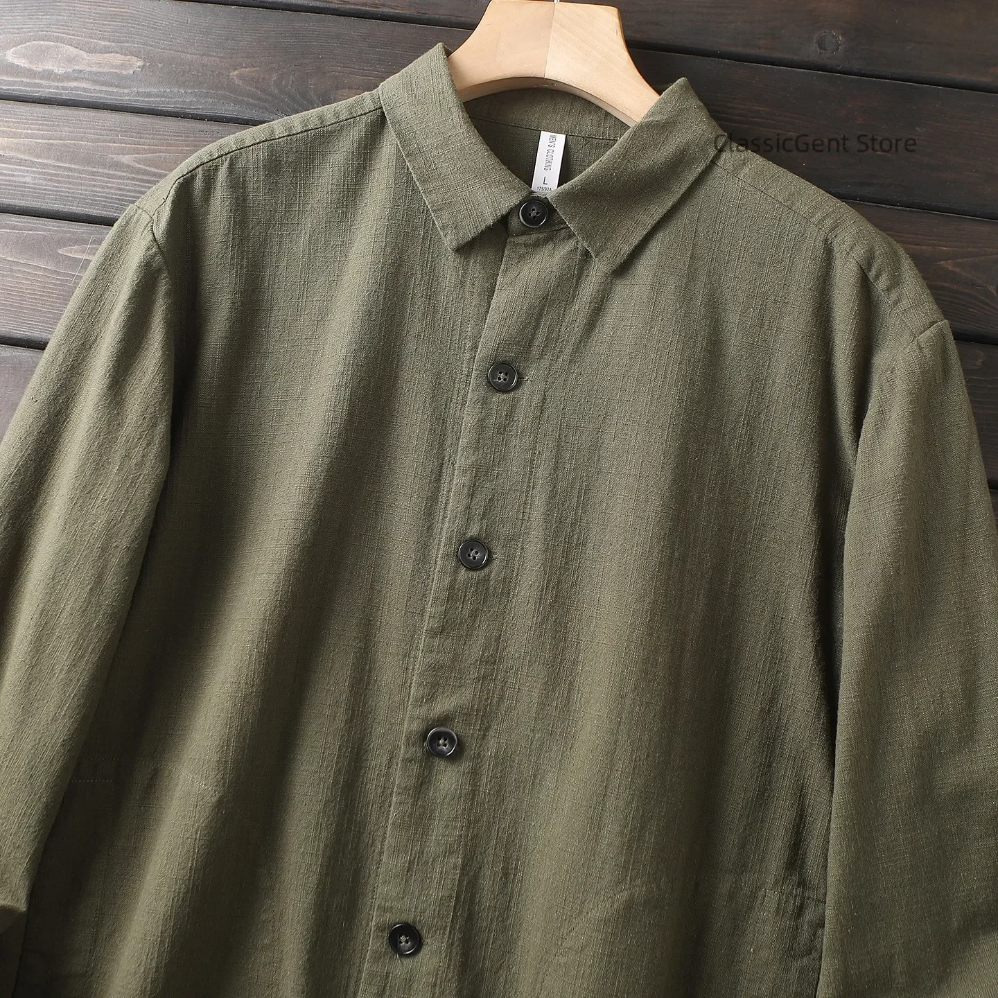 Natural antibacterial ramie, Italian luxury old money style high-end men's spring and autumn casual lapel jacket