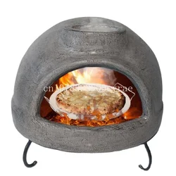 Fiber Clay Outdoor Pizza Oven Fire Pit