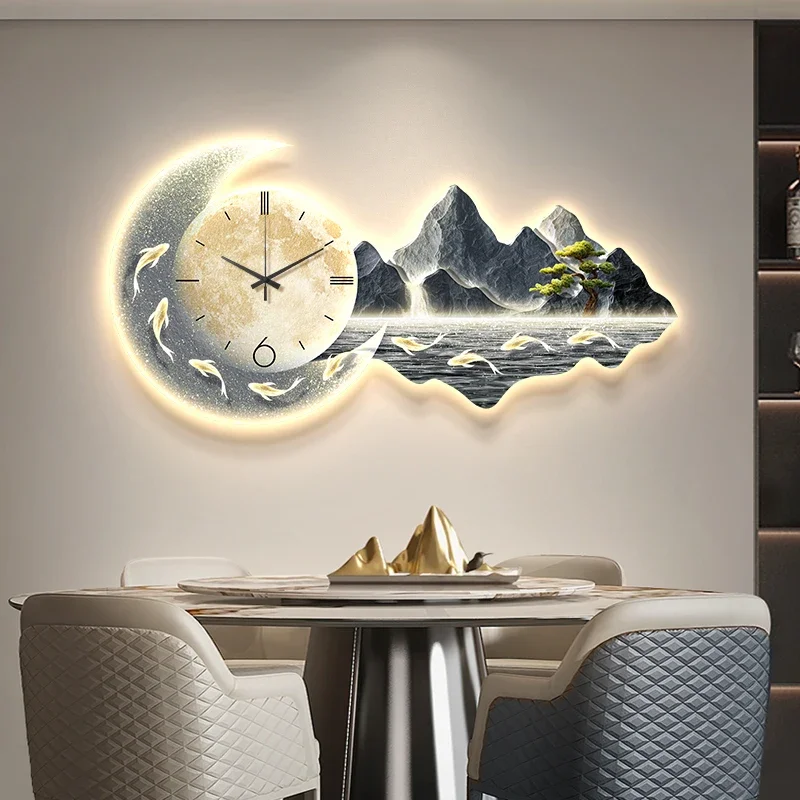 Nordic Clock mechanism for wall clock digital alarm clock led led modern Interior wall decor accessories set up Luxury homedecor