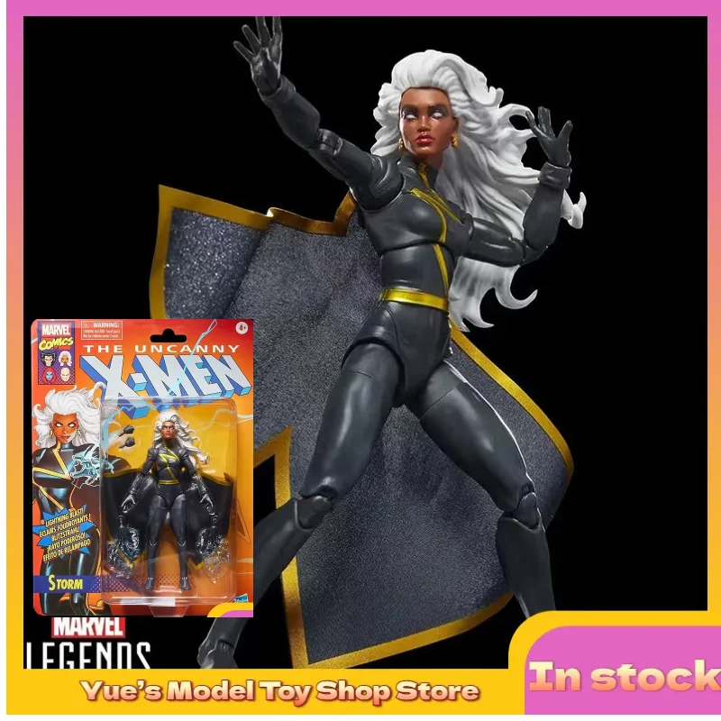 

[New Product in Stock] Hasbro Marvel Legends X-Men Hanging Card Storm 6-inch Action Figure Anime Model Toy Collection Gift