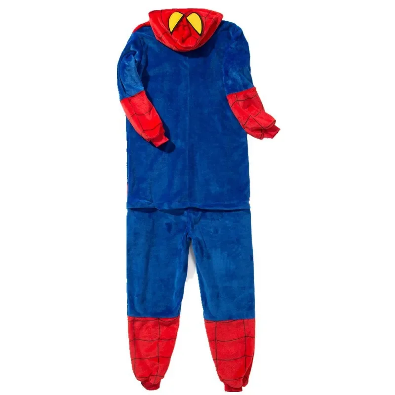 Hn8 Pyjamas für Paare Ganzkörper Kigurumi Anime Tier Onesie Strampler Erwachsene Frauen Männer Overall Familie Kinder passend zu Halloween) 4d