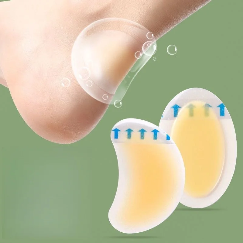 3PCS Hydrogel anti-friction patches for high heels and sneakers, invisible heel protectors against blisters.
